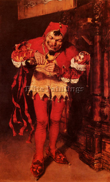 WILLIAM MERRITT CHASE KEYING UP THECOURT JESTER ARTIST PAINTING REPRODUCTION OIL
