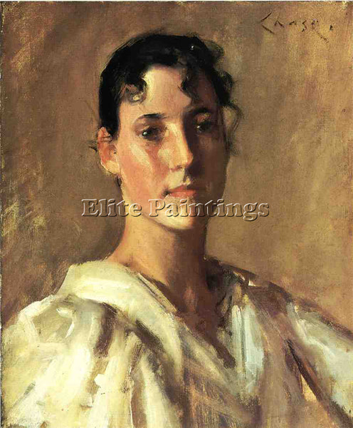 WILLIAM MERRITT CHASE PORTRAIT OF A WOMAN2 ARTIST PAINTING REPRODUCTION HANDMADE