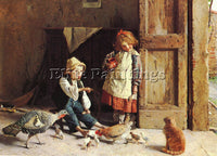 ITALIAN CHIERICI GAETANO DISCIPLINE ARTIST PAINTING REPRODUCTION HANDMADE OIL