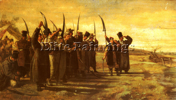 POLISH CHLEBOWSKI STANISLAUS VON POLISH INSURRECTIONISTS 1863 REBELLION PAINTING
