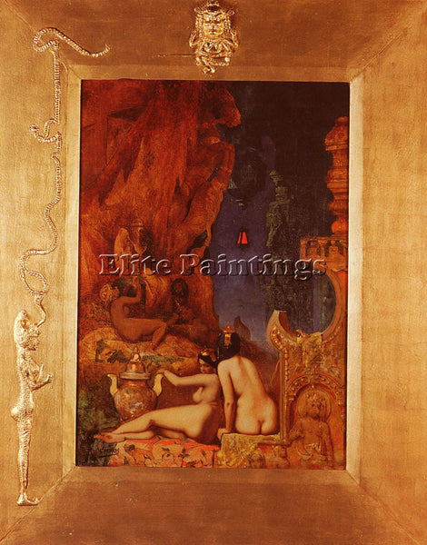 CHOUBRAC ALFRED ORIENTAL FANTASY ARTIST PAINTING REPRODUCTION HANDMADE OIL REPRO