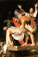 CARAVAGGIO CHRIST S BURIAL ARTIST PAINTING REPRODUCTION HANDMADE OIL CANVAS DECO