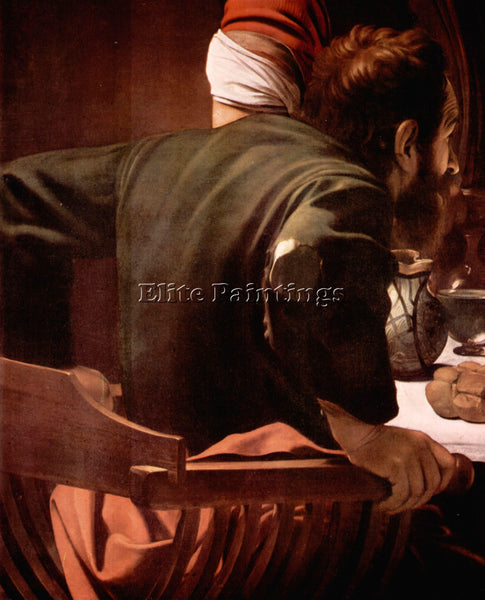 CARAVAGGIO CHRIST IN EMMAUS DETAIL DISCIPLES OF CHRIST 1  ARTIST PAINTING CANVAS