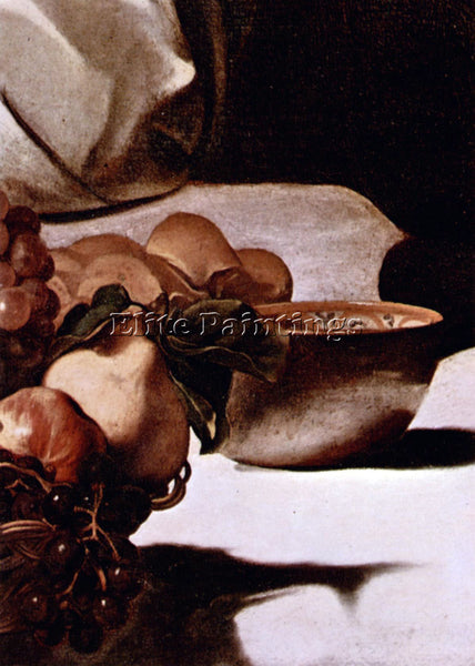 CARAVAGGIO CHRIST IN EMMAUS DETAIL FRUITS ARTIST PAINTING REPRODUCTION HANDMADE