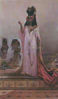 GEORGES JULES VICTOR CLAIRIN  HAREM WOMAN ARTIST PAINTING REPRODUCTION HANDMADE