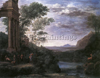 CLAUDE LORRAIN LANDSCAPE WITH ASCANIUS SHOOTING THE STAG OF SYLVIA REPRODUCTION