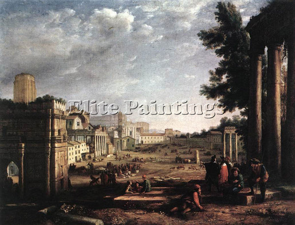 CLAUDE LORRAIN THE CAMPO VACCINO ROME ARTIST PAINTING REPRODUCTION HANDMADE OIL