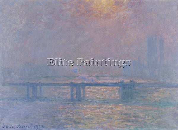 CLAUDE MONET CHARING CROSS BRIDGE THE THAMES 1903 ARTIST PAINTING REPRODUCTION