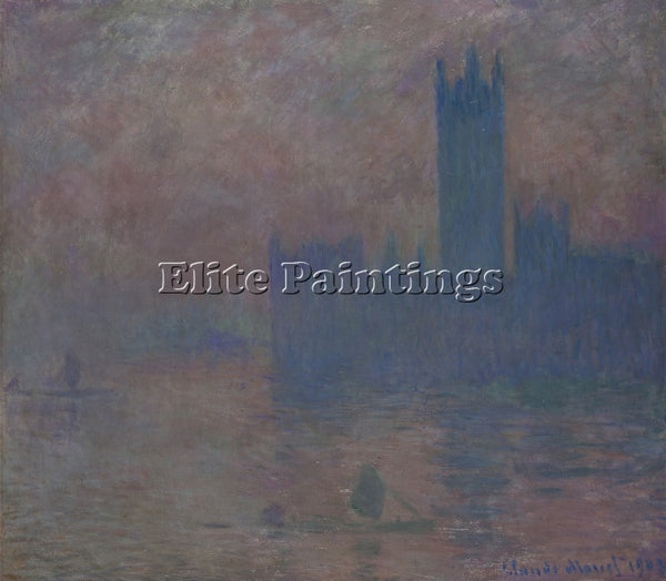 CLAUDE MONET HOUSES OF PARLIAMENT FOG EFFECT 1903 ARTIST PAINTING REPRODUCTION