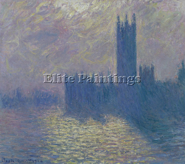 CLAUDE MONET HOUSES OF PARLIAMENT STORMY SKY 1903 ARTIST PAINTING REPRODUCTION