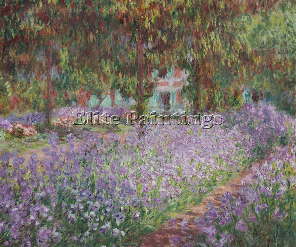 CLAUDE MONET IRISES IN MONET S GARDEN 1899 1900 ARTIST PAINTING REPRODUCTION OIL