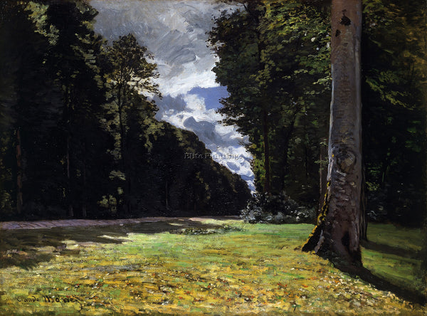 CLAUDE MONET LE PAVE DE CHAILLY IN THE FOREST OF FONTAINEBLEAU 1865 PAINTING OIL