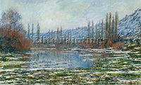 CLAUDE MONET MELTING OF FLOES AT VETHEUIL 1881 ARTIST PAINTING REPRODUCTION OIL