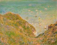 CLAUDE MONET ON THE CLIFF AT POURVILLE BRIGHT WEATHER 1882 ARTIST PAINTING REPRO