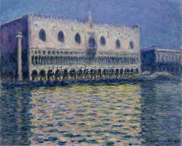 CLAUDE MONET PALAZZO DUCALE 1908 ARTIST PAINTING REPRODUCTION HANDMADE OIL REPRO