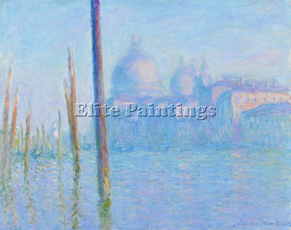 CLAUDE MONET THE GREAT CANAL VENICE 1908 ARTIST PAINTING REPRODUCTION HANDMADE