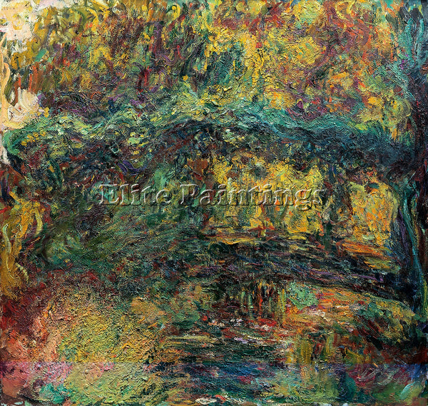 CLAUDE MONET THE JAPANESE BRIDGE 1918 1924 ARTIST PAINTING REPRODUCTION HANDMADE