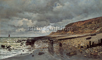 CLAUDE MONET THE POINTE DE LA HEVE AT LOW TIDE 1865 ARTIST PAINTING REPRODUCTION