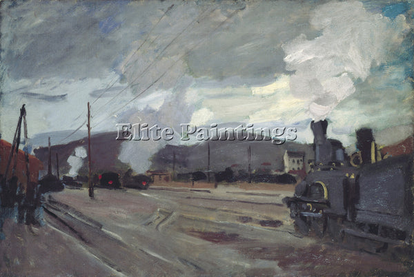 CLAUDE MONET THE RAILWAY STATION AT ARGENTEUIL 1872 ARTIST PAINTING REPRODUCTION
