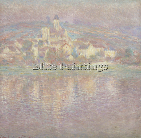 CLAUDE MONET VETHEUIL AT SUNSET 1901 ARTIST PAINTING REPRODUCTION HANDMADE OIL