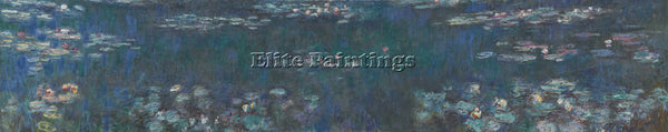 CLAUDE MONET WATER LILIES 1914 1926 3 ARTIST PAINTING REPRODUCTION HANDMADE OIL