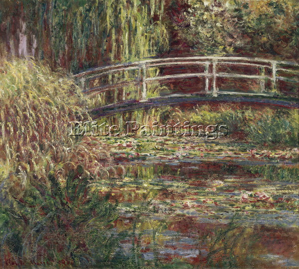 CLAUDE MONET WATER LILY POND SYMPHONY IN ROSE 1900 ARTIST PAINTING REPRODUCTION