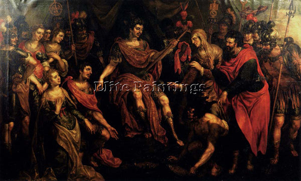 CLERCK HENRICK DE THE CONTINENCE OF SCIPIO ARTIST PAINTING REPRODUCTION HANDMADE
