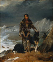 FRENCH COGNIET LEON A WOMAN FROM THE LAND OF ESKIMOS ARTIST PAINTING HANDMADE