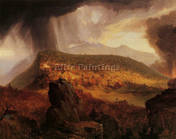 THOMAS COLE CATSKILL MOUNTAIN HOUSE THE FOUR ELEMENTS ARTIST PAINTING HANDMADE