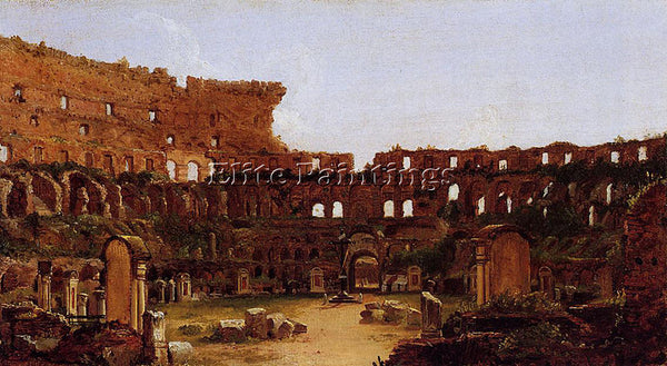 THOMAS COLE INTERIOR OF THE COLOSSEUM ROME ARTIST PAINTING REPRODUCTION HANDMADE