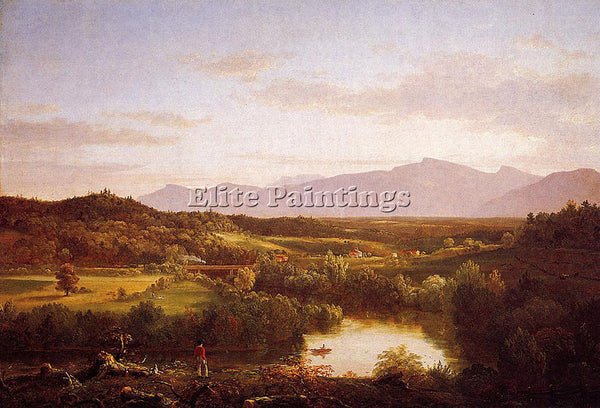 THOMAS COLE RIVER IN THE CATSKILLS ARTIST PAINTING REPRODUCTION HANDMADE OIL ART