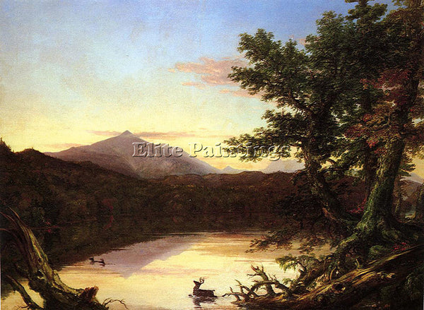 THOMAS COLE SCHROON LAKE ARTIST PAINTING REPRODUCTION HANDMADE CANVAS REPRO WALL