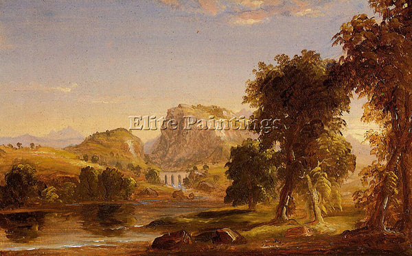THOMAS COLE SKETCH FOR DREAM OF ARCADIA ARTIST PAINTING REPRODUCTION HANDMADE