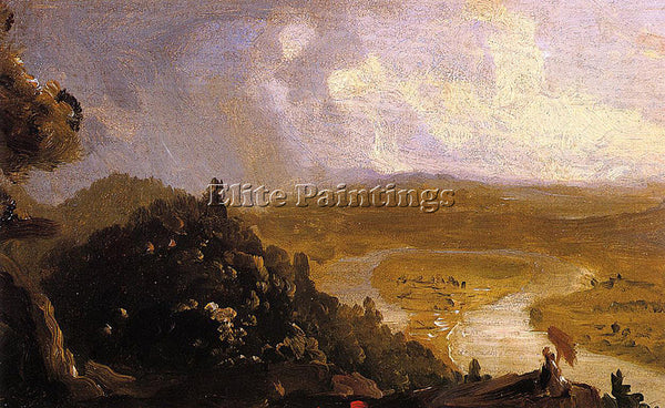 COLE SKETCH FOR VIEW MOUNT HOLYOKE NORTHAMPTON MASSACHUSETTS AFTER THUNDERSTORM