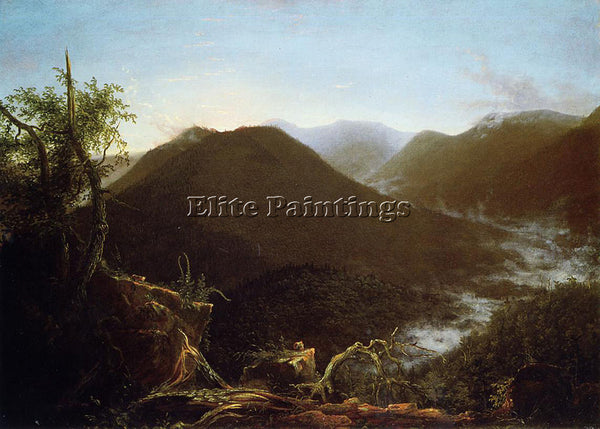 THOMAS COLE SUNRISE IN THE CATSKILL MOUNTAINS ARTIST PAINTING REPRODUCTION OIL