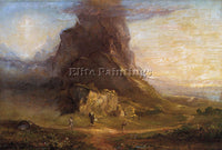 THOMAS COLE THE CROSS AND THE WORLD STUDY ARTIST PAINTING REPRODUCTION HANDMADE