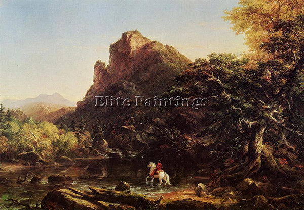 THOMAS COLE THE MOUNTAIN FORD ARTIST PAINTING REPRODUCTION HANDMADE CANVAS REPRO