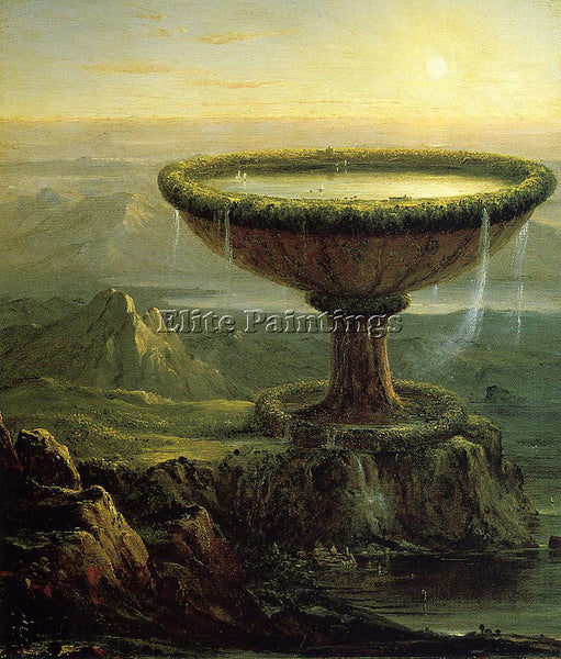 THOMAS COLE THE TITAN S GOBLET ARTIST PAINTING REPRODUCTION HANDMADE OIL CANVAS