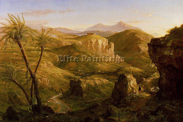 THOMAS COLE THE VALE AND TEMPLE OF SEGESTA SICILY ARTIST PAINTING REPRODUCTION