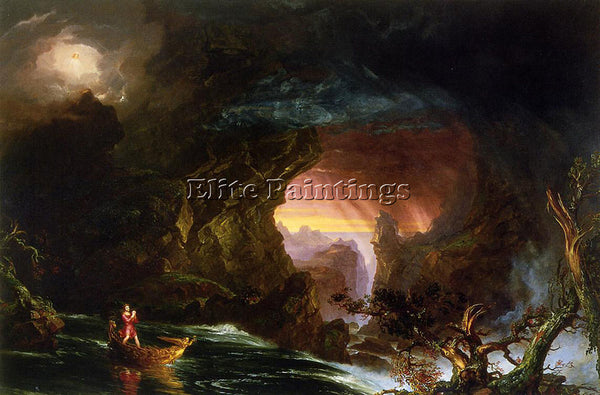THOMAS COLE THE VOYAGE OF LIFE MANHOOD ARTIST PAINTING REPRODUCTION HANDMADE OIL