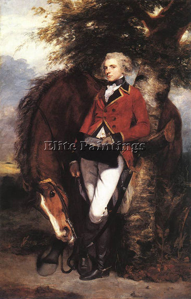 JOSHUA REYNOLDS COLONEL GEORGE COUSSMAKER ARTIST PAINTING REPRODUCTION HANDMADE