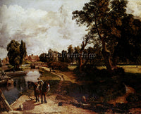 CONSTABLE FLATFORD MILL ARTIST PAINTING REPRODUCTION HANDMADE CANVAS REPRO WALL