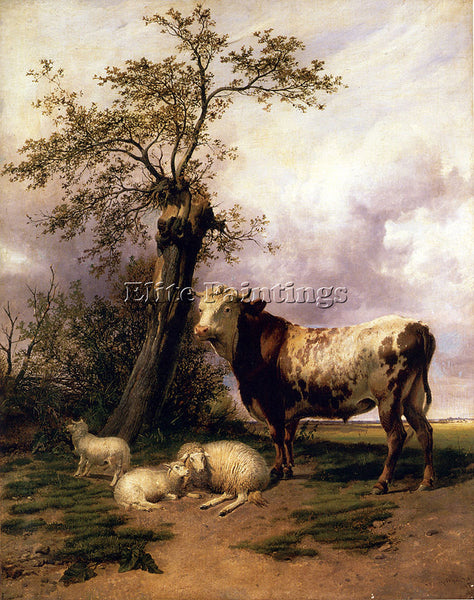 THOMAS SIDNEY COOPER THE LORD OF THE PASTURES ARTIST PAINTING REPRODUCTION OIL