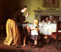CHARLES WEST COPE BREAKFAST TIME ARTIST PAINTING REPRODUCTION HANDMADE OIL REPRO