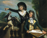 SINGLETON COPLEY CHARLES CALLIS WESTERN AND HIS BROTHER SHIRLEY WESTERN PAINTING