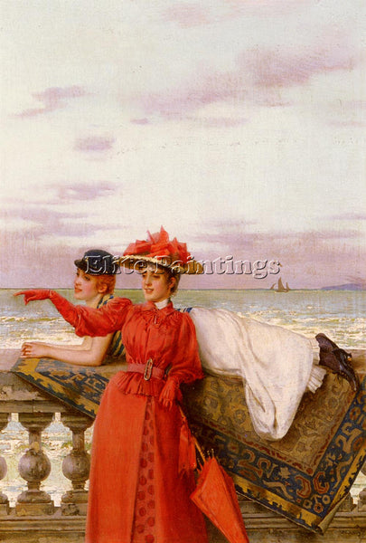 VITTORIO CORCOS MATTEO LOOKING OUT TO SEA ARTIST PAINTING REPRODUCTION HANDMADE