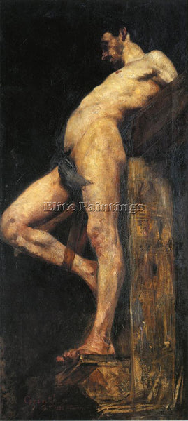 LOVIS CORINTH CRUCIFIED THIEF ARTIST PAINTING REPRODUCTION HANDMADE CANVAS REPRO