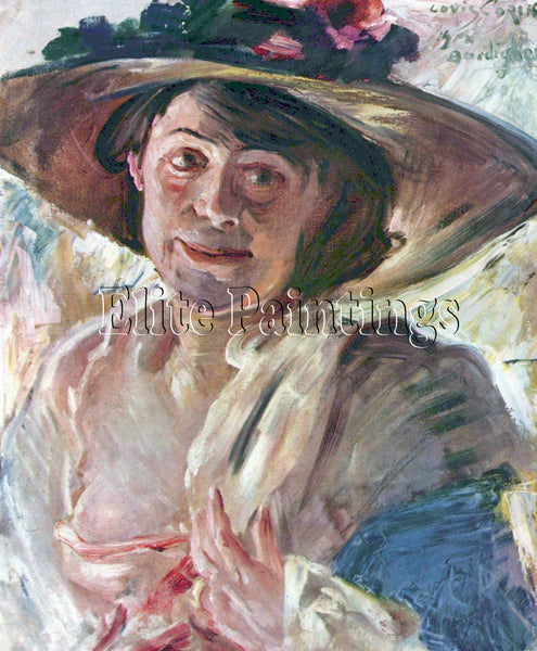 CORINTH PORTRAIT OF CHARLOTTE BEREND ARTIST PAINTING REPRODUCTION HANDMADE OIL