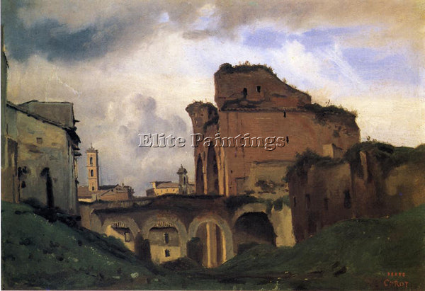 JEAN-BAPTISTE-CAMILLE COROT BASILICA OF CONSTANTINE ARTIST PAINTING REPRODUCTION