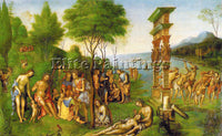 ITALIAN COSTA LORENZO ITALIAN 1460 1535 3 ARTIST PAINTING REPRODUCTION HANDMADE